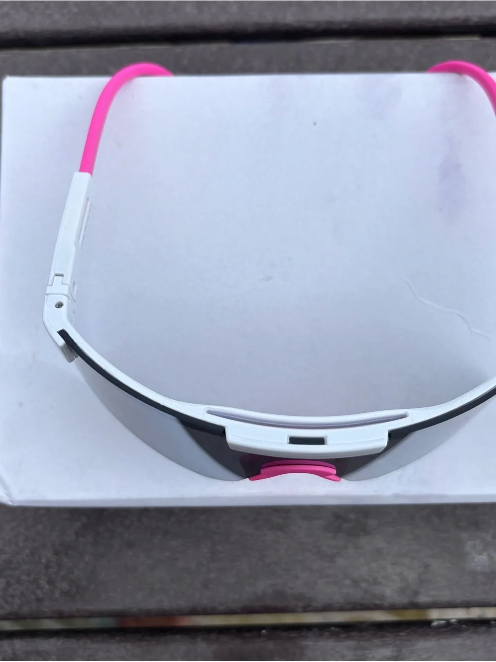 Pink Trim Mirrored Visor VR/AR Protective Lens